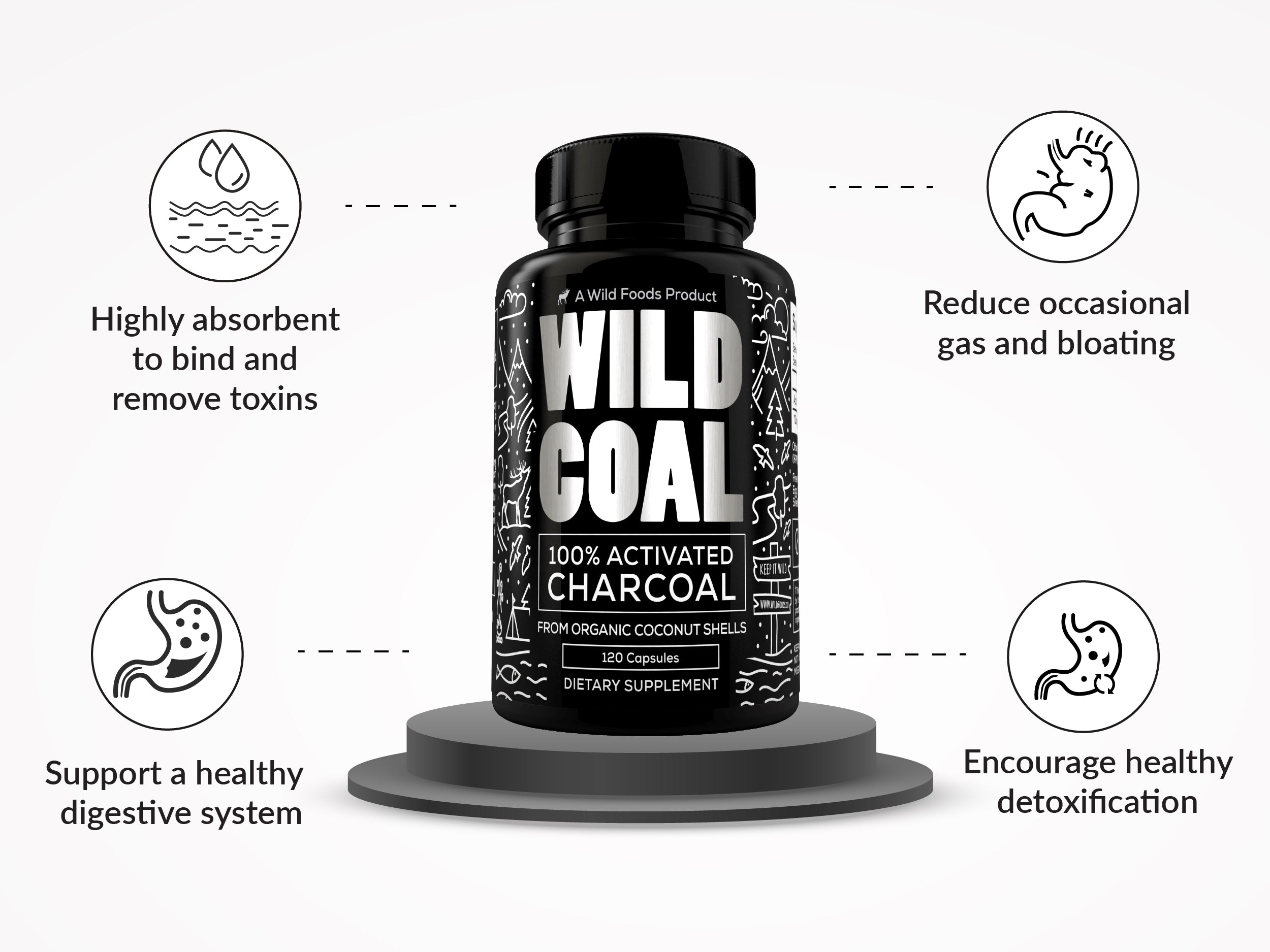 Coconut Activated Charcoal Powder - ULTRA FINE (BULK)