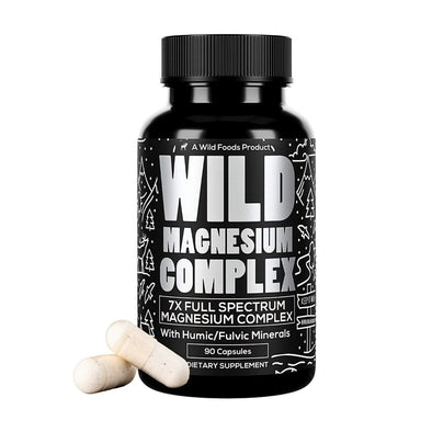 Wild Magnesium Complex - Chelated - 7x Forms - 450 mg of Elemental Magnesium