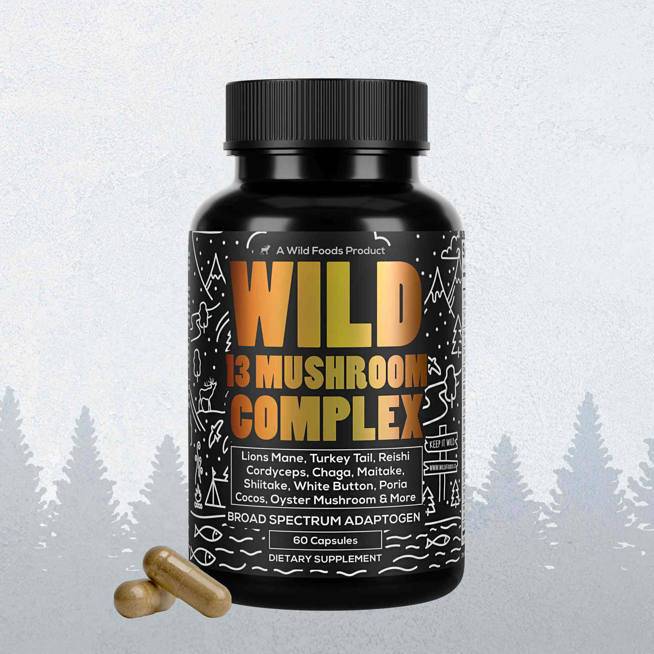 13 Mushroom Complex, 30 servings - Immunity and Longevity Support