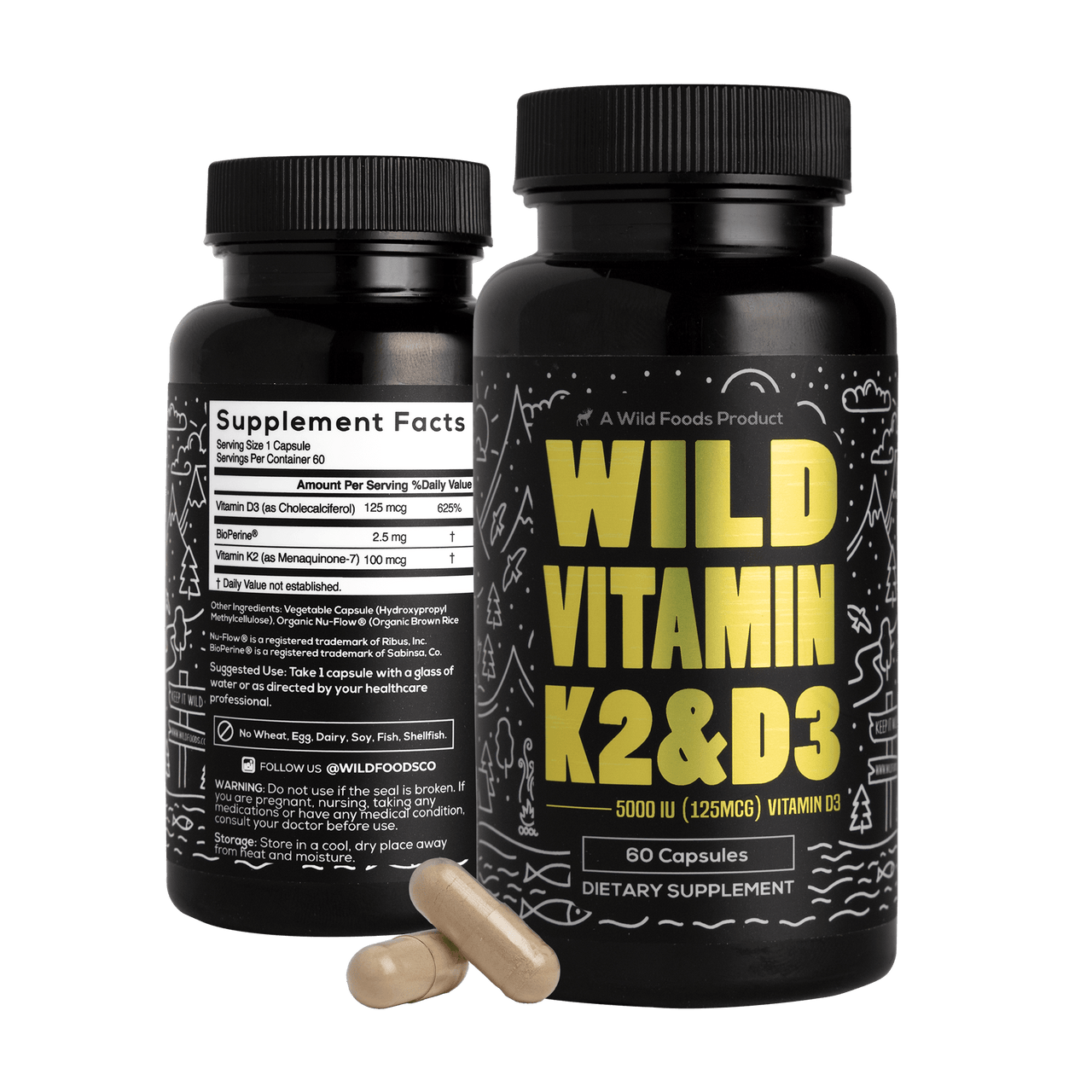 Wholesale Case of 12 - Wild Vitamin K2 & D3