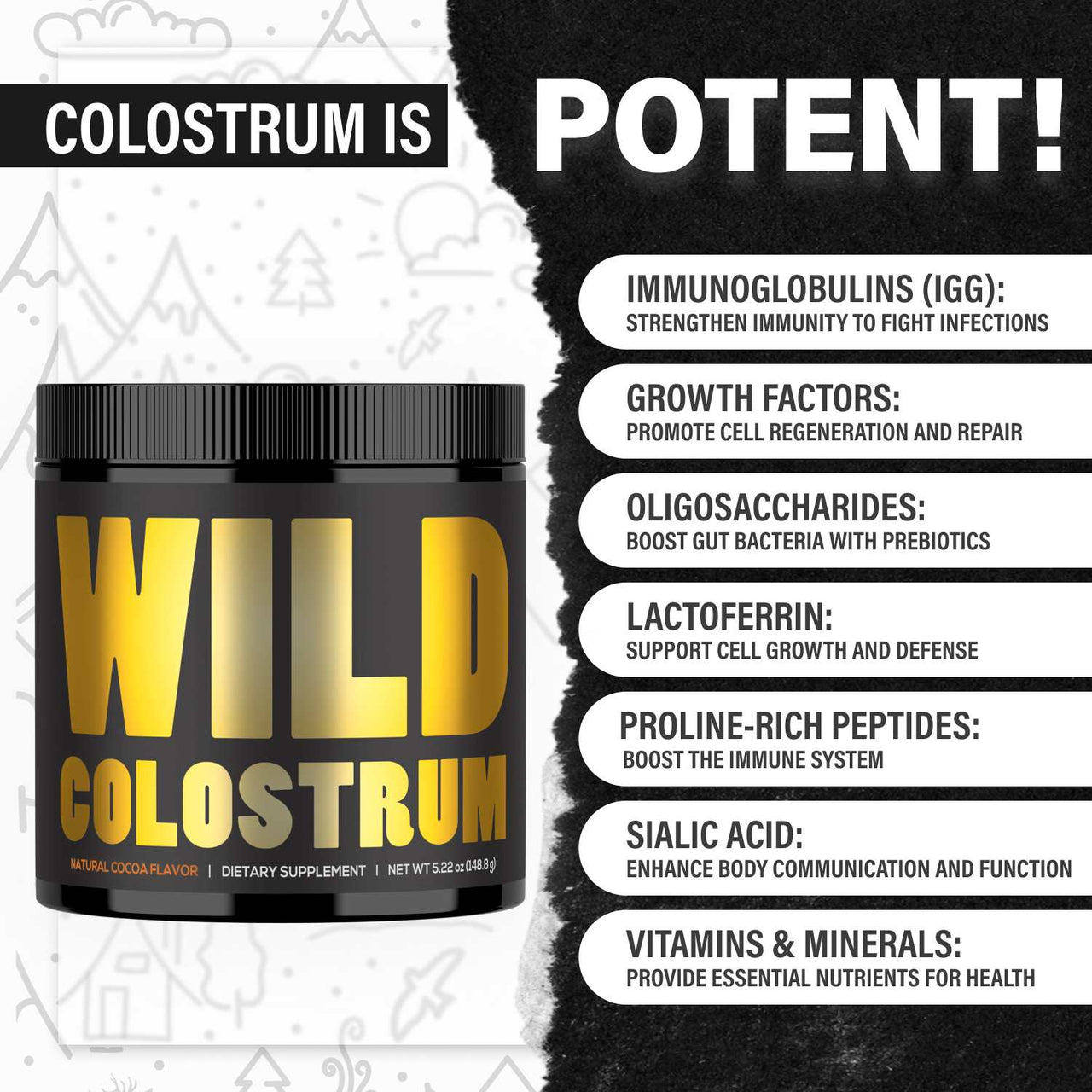 Colostrum, 30 servings – Gut Health & Immunity Boost