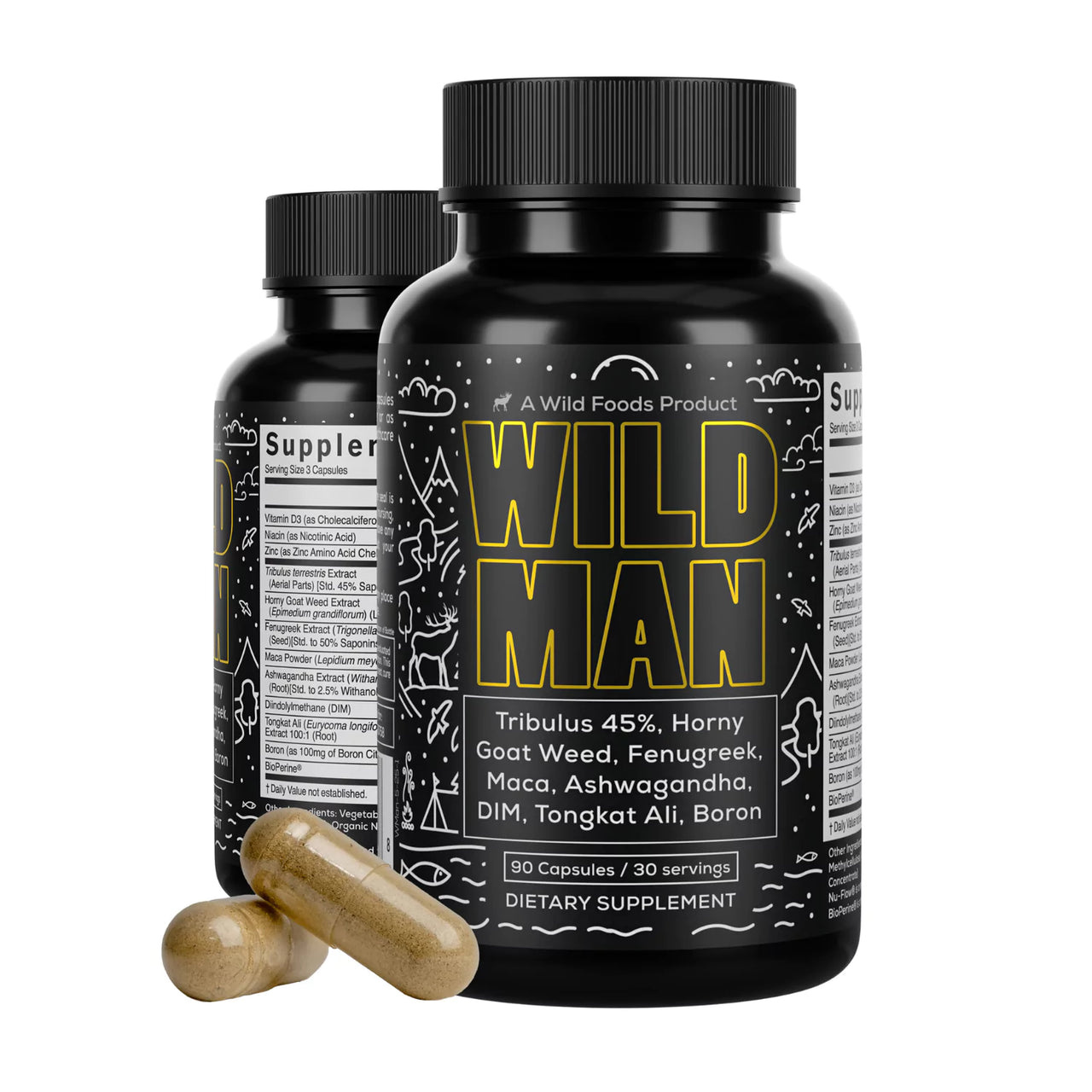 Wholesale case of 10 - Wild Man Men's Herbal Hormone Stack