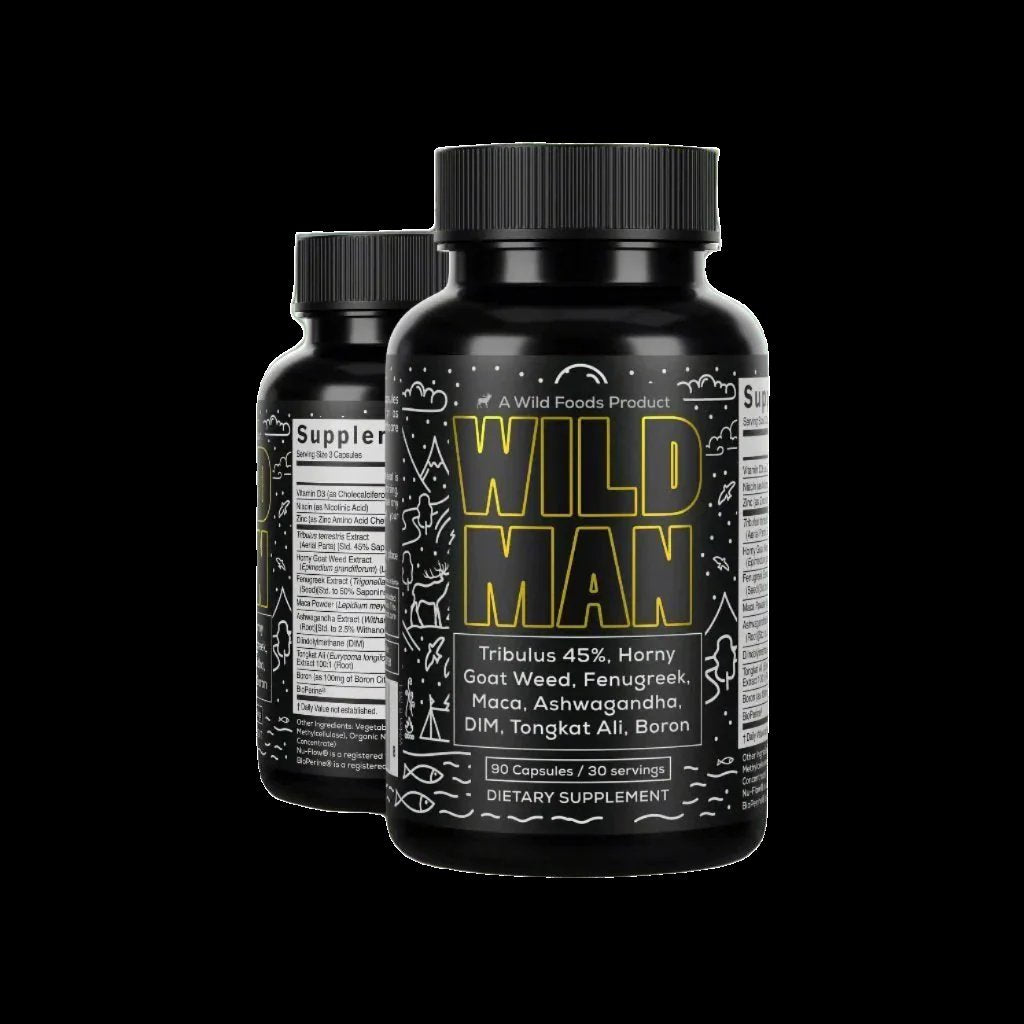 Wild Man Men's Herbal Hormone Stack - Wholesale case of TEN Wholesale Wild Foods   