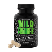 Wild Prebiotics Probiotics & Digestive Enzymes - 20 Billion CFU Supplements Wild Foods ONE  