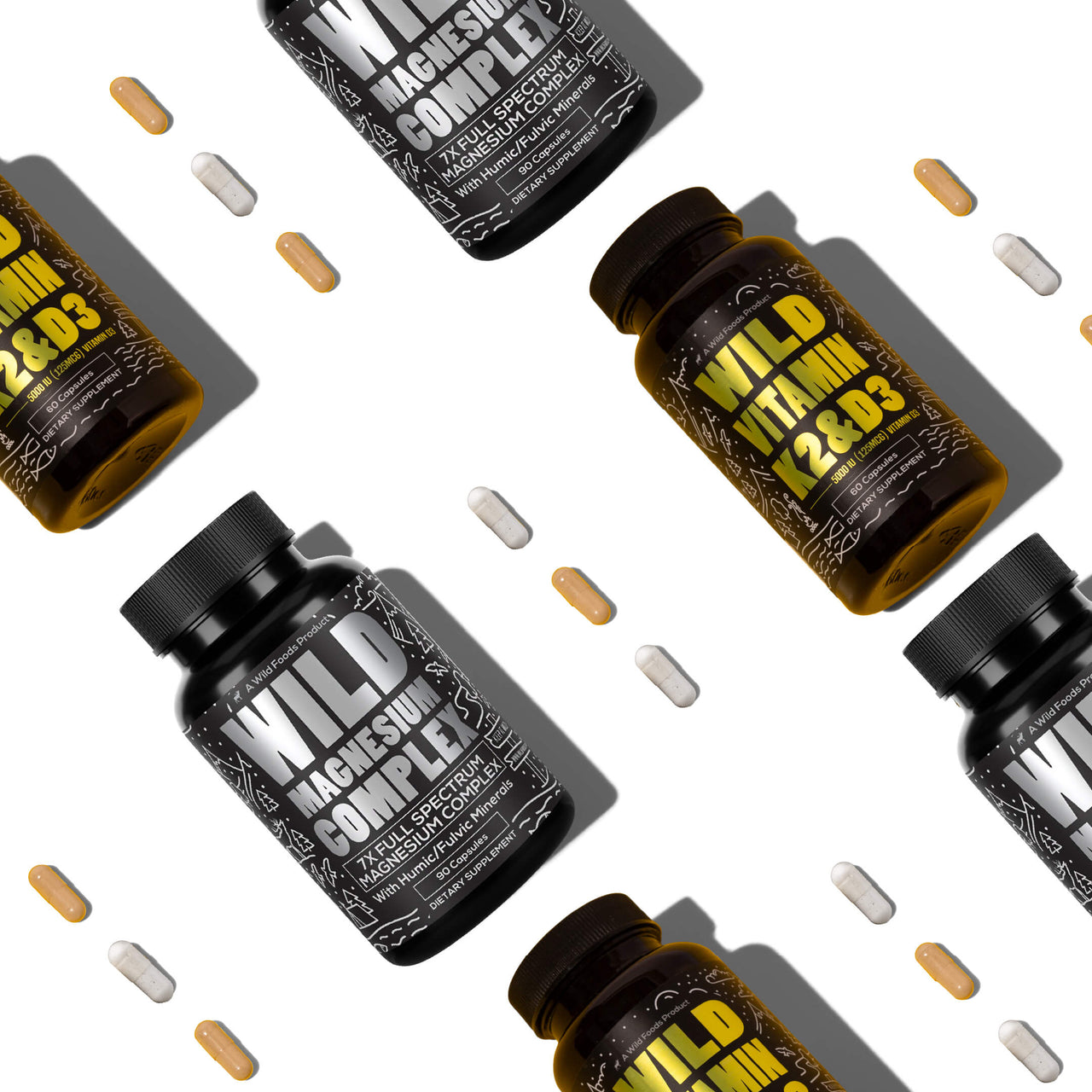 Power Bundle: Magnesium + Vitamin K2 & D3 with Pepper Extract