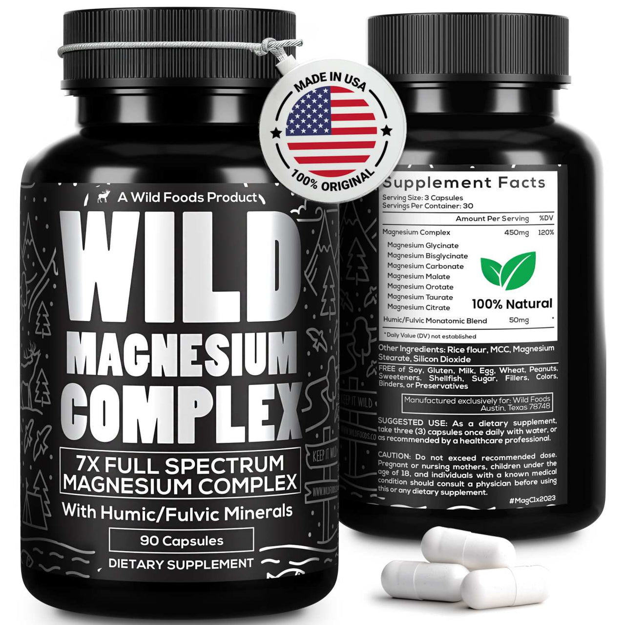 Magnesium Complex | 7-in-1 Complete Spectrum Formula for Sleep, Energy & Recovery