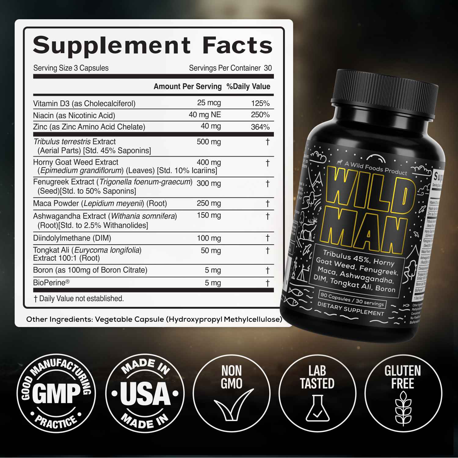 The Wild Man Protocol: Natural Anabolic Support