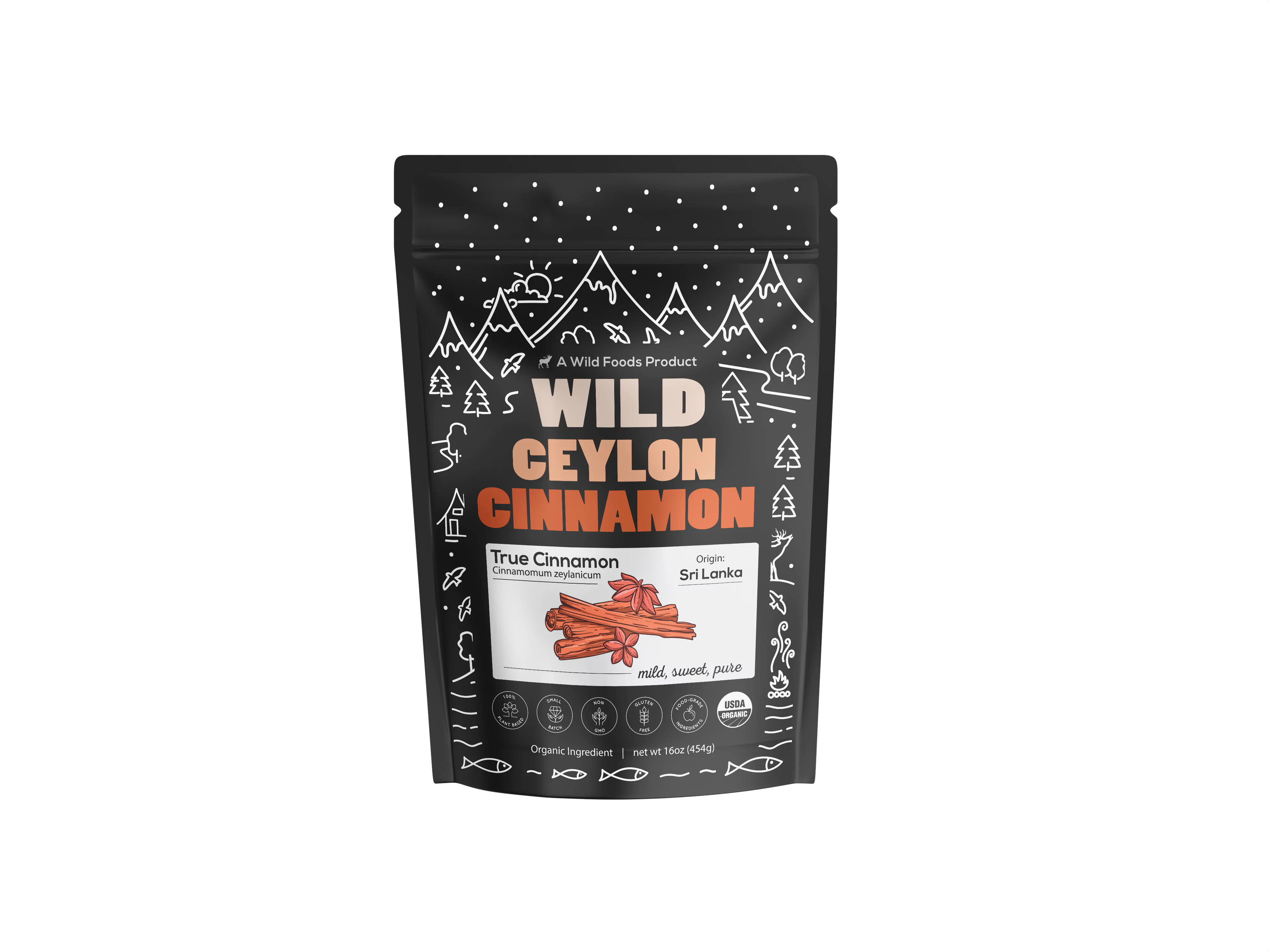 Ceylon Cinnamon Powder Organic, 64 servings - USDA Organic Cinnamon from Sri Lanka