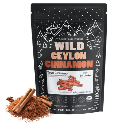 Ceylon Cinnamon Powder Organic, 64 servings - USDA Organic Cinnamon from Sri Lanka