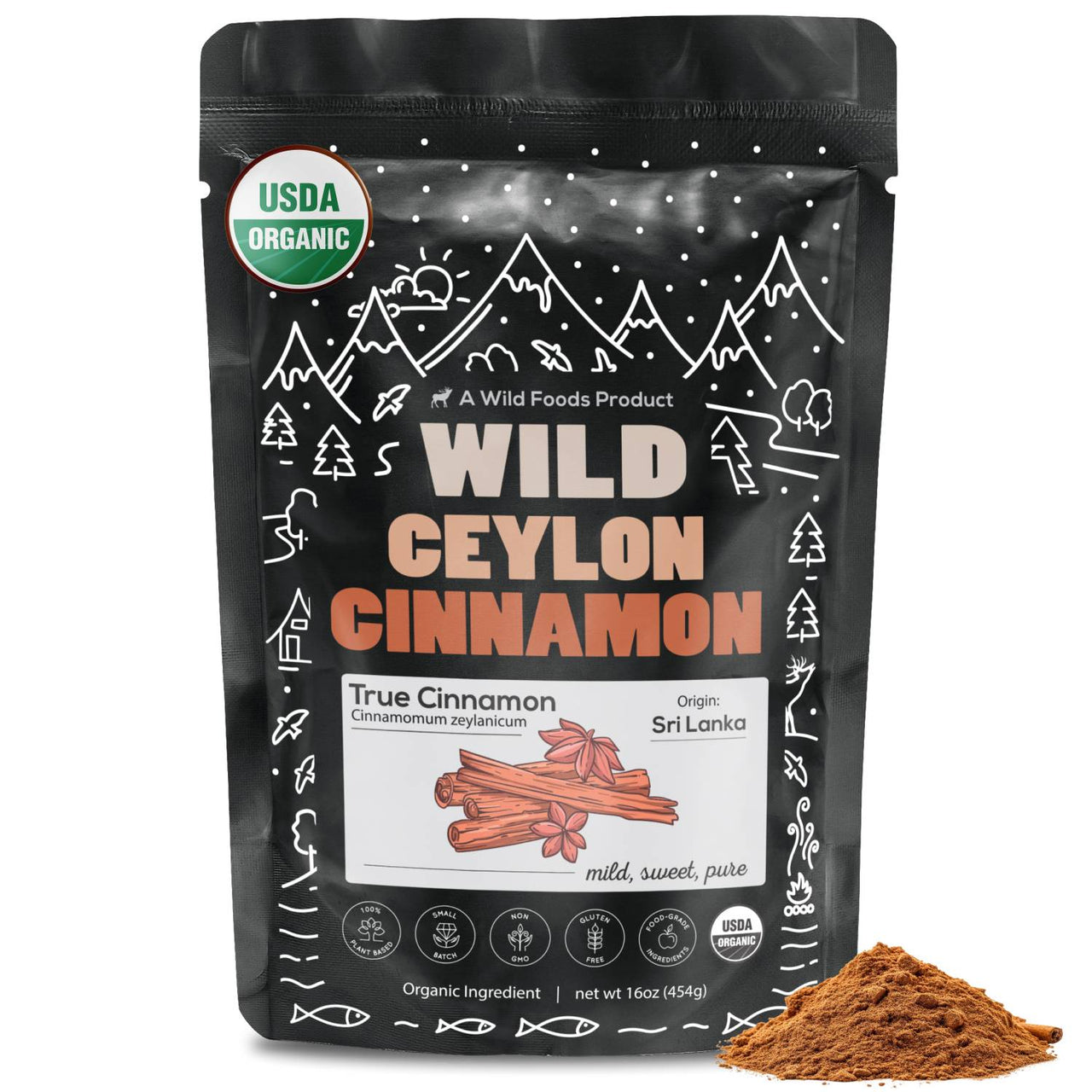 Wholesale case of 6 - Ceylon Cinnamon Powder Organic