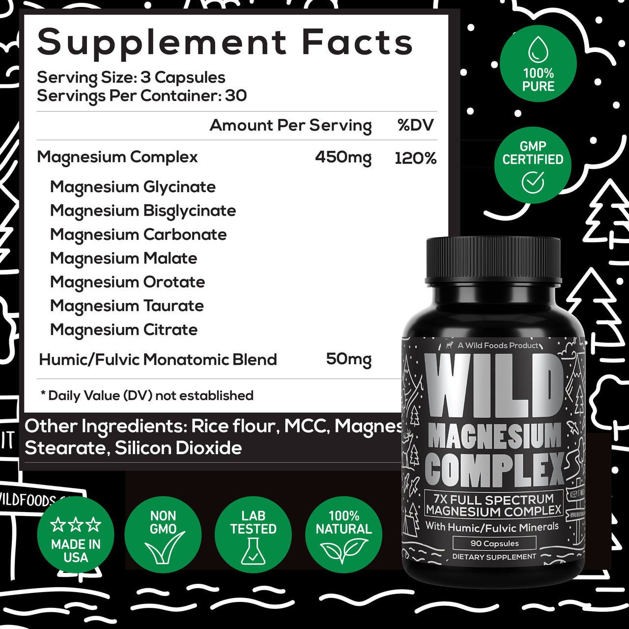 Wholesale Wild Magnesium Complex - 7x Forms