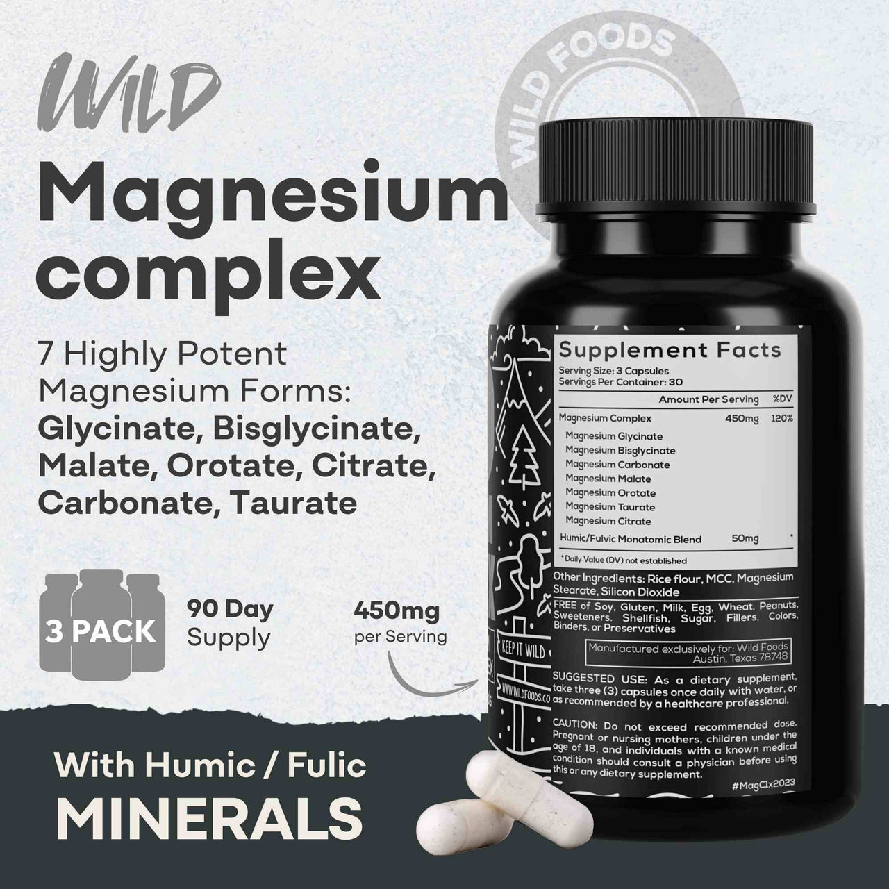 Magnesium Complex | 7-in-1 Complete Spectrum Formula for Sleep, Energy & Recovery