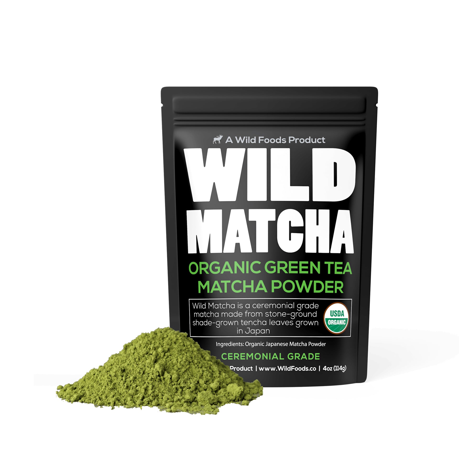 Wild Matcha - Ceremonial Grade From Japan - Wholesale case of 12 Wholesale Wild Foods   