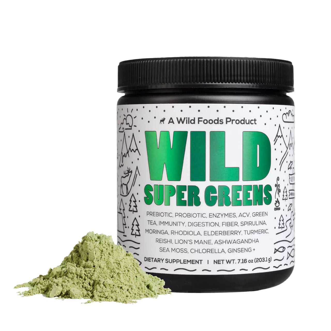 Super Greens, 30 servings – Nutrient-Dense Superfood Greens for Immunity