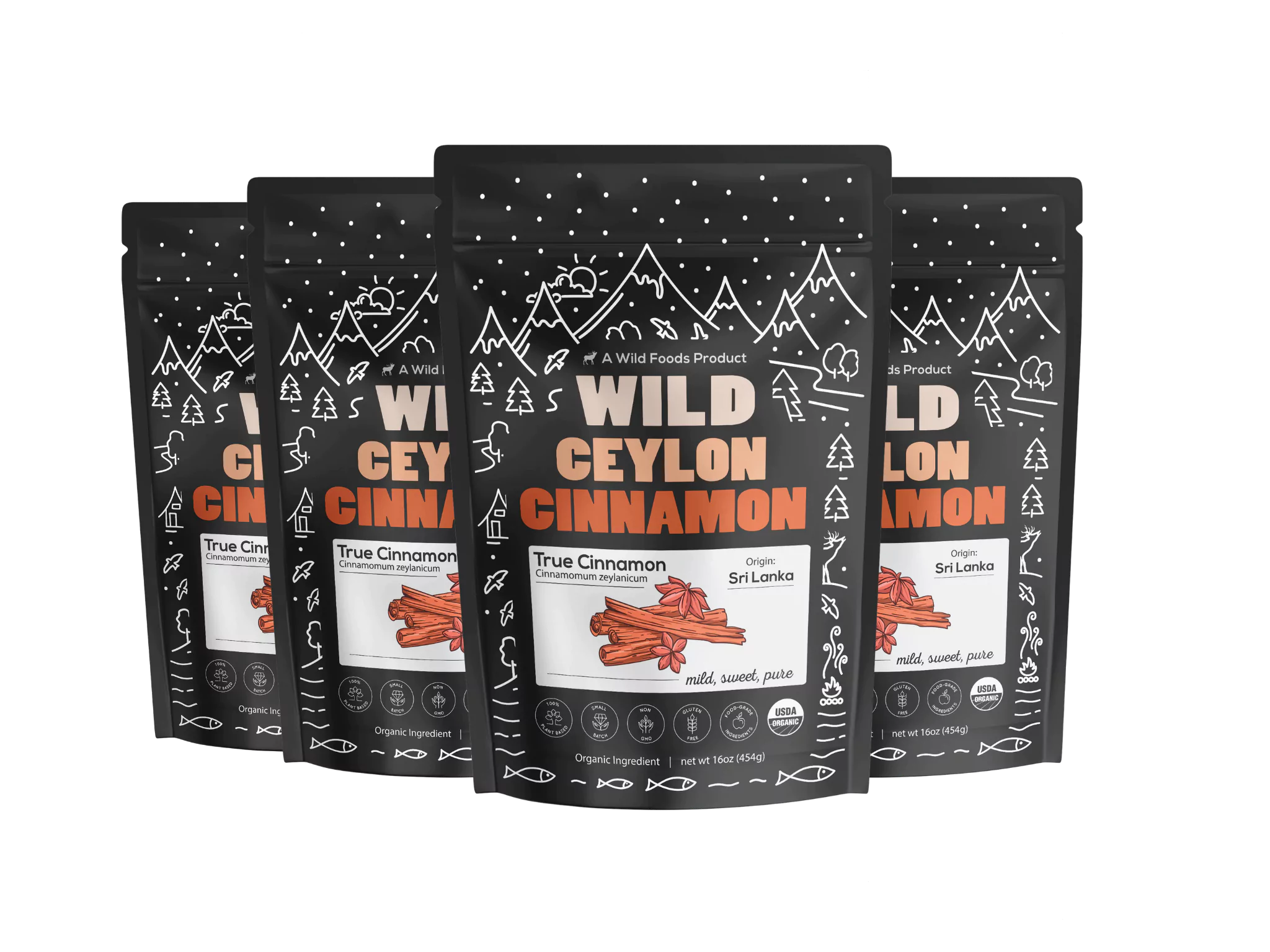 Ceylon Cinnamon Powder Organic, 64 servings - USDA Organic Cinnamon from Sri Lanka