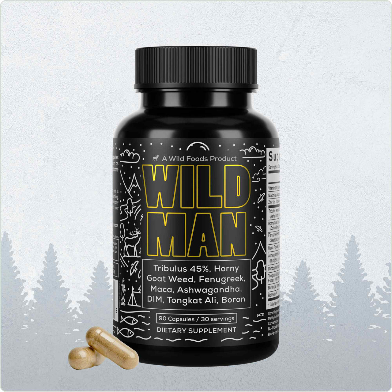 Wild Man Herbal Stack – Male Hormone Balance & Performance