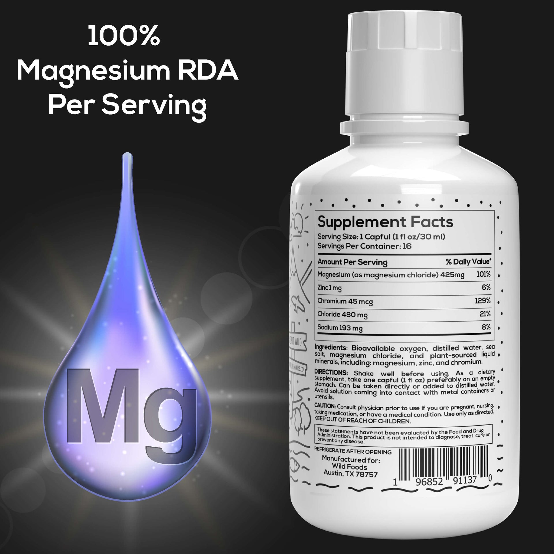 Oxy-Mag: Oxygen & Magnesium Minerals Blend - Case of SIX Wholesale Wild Foods   