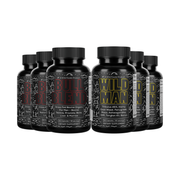 NEW!! Wild Man: Herbal Mineral Hormone Stack For Men  - Tribulus, Tongkat Ali, Boron, Niacin, Zinc, D3, and more Supplements Wild Foods 90d Stack (3x Bottles each: WM/BB)  