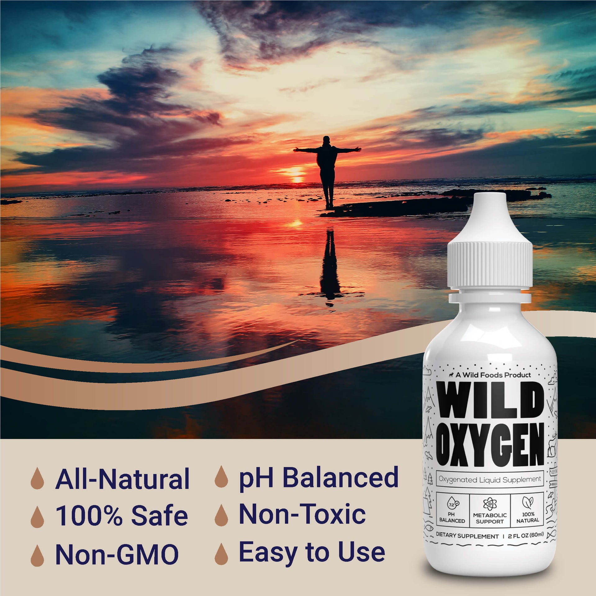 Wild Oxygen - Liquid Mineral Supplement 2oz  Wild Foods   